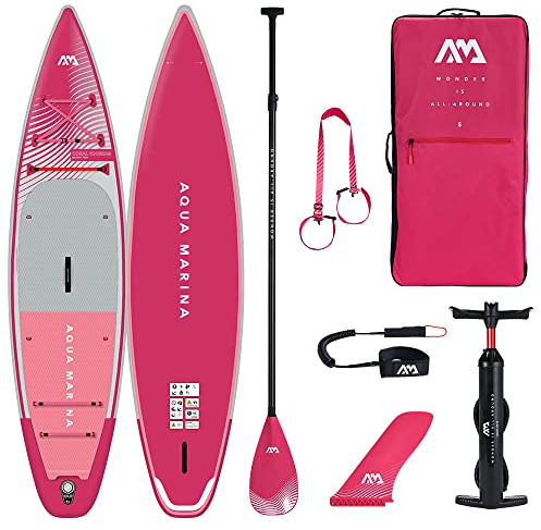 Aqua Marina Coral Touring aufblasbares Stand Up Paddle Board (iSUP) Paket, 350 cm Länge, 350 cm
