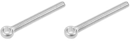 METALLIXITY Hombro Columpio Elevación Perno (M6x50mm) 2uds, 304 Inoxidable Acero Ojo Pernos - para Casa Renovación, Tubería Válvulas Sujetadores, Plateado