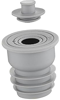 perfk Cuisine Salle de Bain Tuyau de vidange égout Joint Anneau Anti Odeur Bouchon d'étanchéité pour Toilettes réservoirs de vidange, 35-40mm Gris