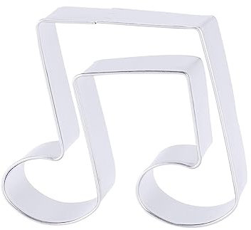 Alipis Music Note Cookie Cutters DIY Chocolate Baking Mould Metal Music Note Fondant Mold Sandwich Biscuit Molds, 6.5 x 5.5 x 2.5 cm