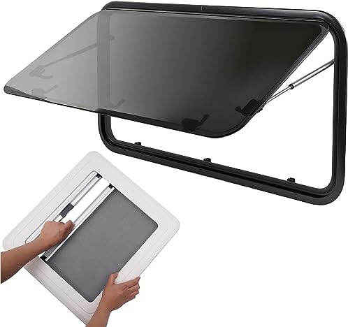 Miuxe Ersatz-Wohnwagenfenster Mit Verdunkelungsrollo Und Sichtschutz Für Ersatz, Wohnmobilfenster Für Wohnmobil Wohnwagen Wohnmobil Pferdebox Klappfenster