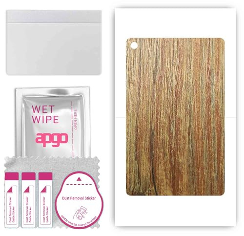 apgo skin sticker film foil vinilo lámina para la parte posterior del teléfono inteligente para Motorola Moto Tab G62 LTE Madera de pino antigua