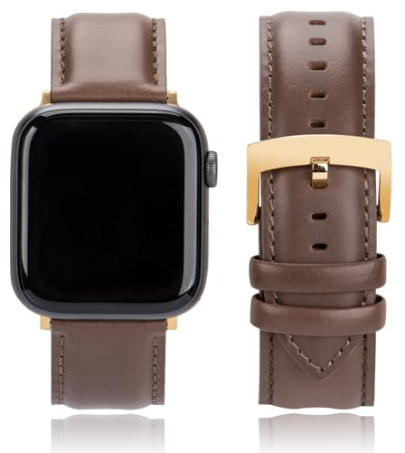 CORROPELLE Leder Uhrenarmbänder Kompatibel mit Apple Watch Armband 49mm 46mm 45mm 44mm 42mm 41mm 40mm 38mm, Eleganten Echte Leder Ersatz Armband für iWatch 11 10 9 8 7 6 5 4 3 2 1 Ultra3 2 1 SE3 2 1