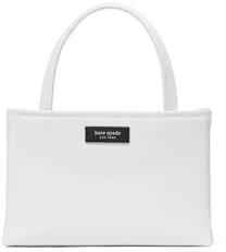 kate spade new york Women's Sam Icon Ksnyl Mini Tote, White Dove