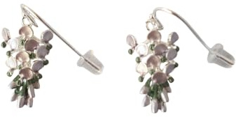 Wisteria Lilac Flower Drop Earrings