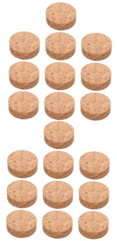Milisten 20pcs Indoor Outdoor Cork Plant Coasters Round Garden Planter Mats Diy Coaster Diy Pad Leakproof Flowerpot Pad