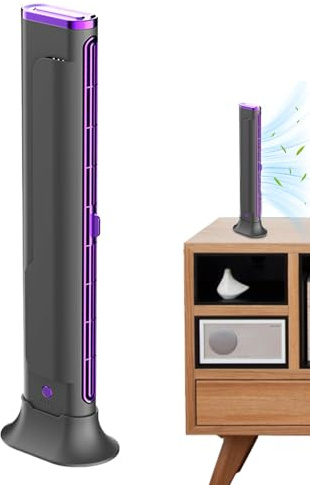 Climatiseur - Ventilateur de refroidissement qui génère de l'air froid - Appareil portable avec 3 vitesses - Rechargeable et silencieux - Pour dortoir, chambre à coucher, hôtel, garage, appartement