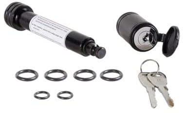 Cerradura de enganche de remolque de acero al carbono, antipérdida, impermeable, a prueba de polvo, universal, anticorrosivo, con revestimiento en polvo, accesorios de pieza