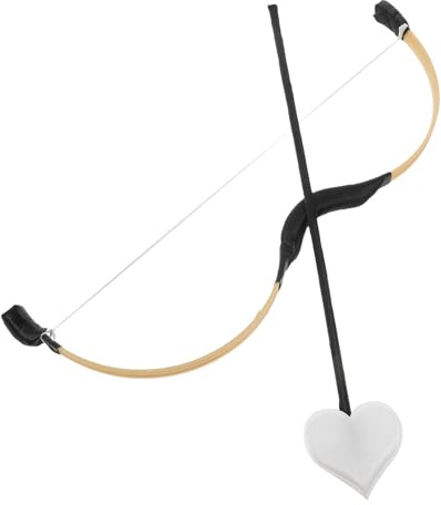 WRITWAA Cupid Pfeil Bogen Kostüm mit Detailreicher Verarbeitung Interaktives Accessoire für Karneval Fasching Valentinstag und Cosplay Party