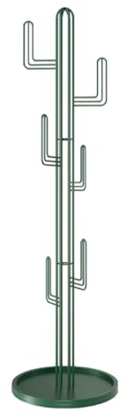 Appendiabiti a forma di cactus in metallo a forma di albero, per ingresso, camera da letto, corridoio, dormitorio, elegante e unico, con gancio decorativo da parete per soluzioni di archiviazione