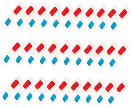 VALICLUD Occhiali 3d di Carta Anaglifi Usa e Getta, Set 30 Pezzi Lenti Rosse, Montatura Leggera in Cartone e Adulti, Occhiali per Film e Cinema Domestico, Portatili e Facili
