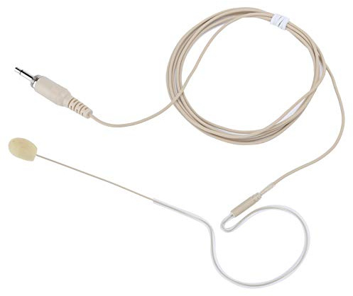 Tomvorks 3,5 Mm Jack Kondensatormikrofon för Karaoke, Ergonomisk Enkel öronkrokdesign för Sångare och DJ:s, Lätt Krämfärg, 1 Enhet