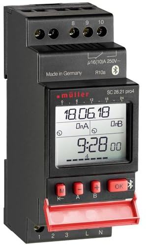 Müller SC 28.21 pro4 12V ACDC Hutschienen-Zeitschaltuhr digital 12 V/DC, 12 V/AC 4000 W