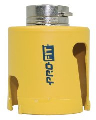 PRO-FIT Multi-Purpose-Lochsäge Ø64mm mit 50mm Nutzlänge - ohne Zentrierbohrer - mit Click&Drill Aufnahme