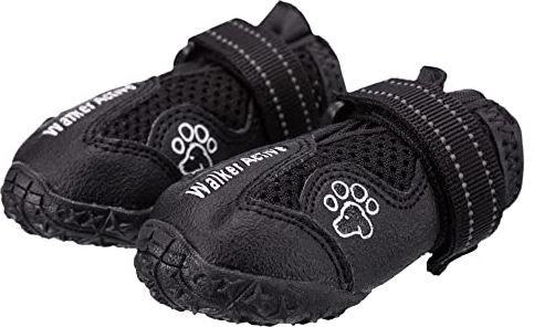 TRIXIE rutschfeste Hundeschuhe Pfotenschutz Walker Active, L–XL, 2 St., schwarz- 19466