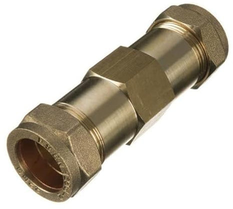 15mm Brass Compression Repair Coupling