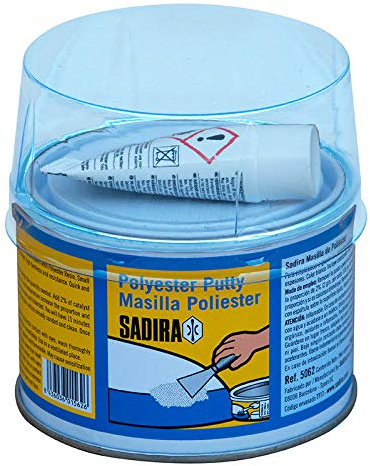 Sadira Masilla Poliester con Catalizador 250 Grs