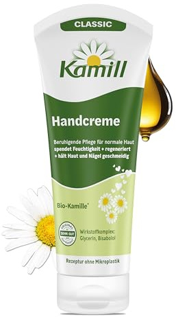 Kamill Crema mani Classic 100 ml – crema vegana – cura mani e unghie con camomilla biologica di dimensioni da viaggio – lenitiva, protettiva e idratante
