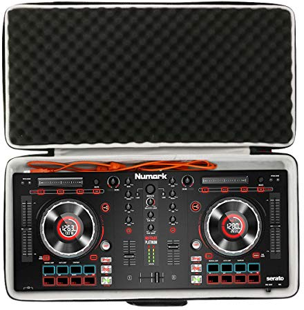 Khanka EVA custodia viaggi borsa portaoggetti per Numark DJ2GO 2 Controller per DJ Portatile a Due Canali