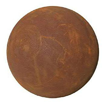 Klocke Edelrost Dekor Gartenkugel/Rostkugel zum Dekorieren - Tolle Auswahl - Ganzjährige Gartendekoration - Winterfest - Garten Rostkugel/Metallkugel (XL: Ø 60cm, Schlicht)