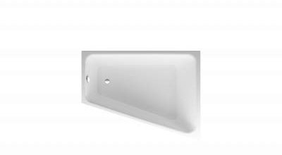 BetteSpace L Eck-Badewanne, 170x130cm, 1142, 1 Rückenschräge, Weiss, Einbau rechts, Farbe: Weiß mit BetteGlasur Plus - 1142-000Plus