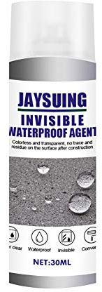 JAWSEU Agente impermeabilizante Invisible Permeable azulejo de baño revestimiento impermeable agente atrapador de fugas de techo de pared Exterior, 30ML