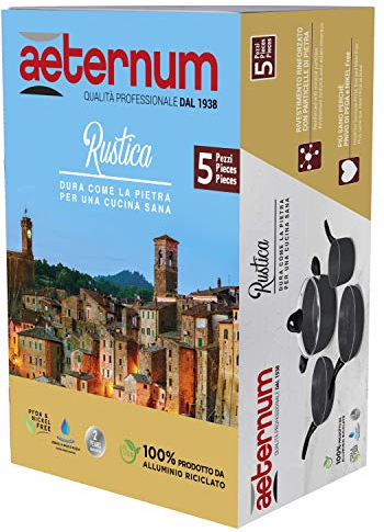 Aeternum Satz. 10 STÜCK. RUSTIKAL, Aluminium, BlackOne, Groß