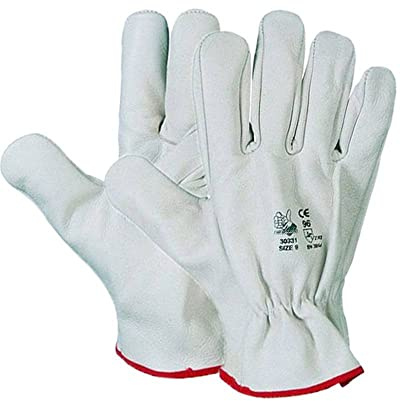 GUANTI DA LAVORO IN PELLE FIORE BOVINO TG.09 - CONF.PZ.12 PAIA
