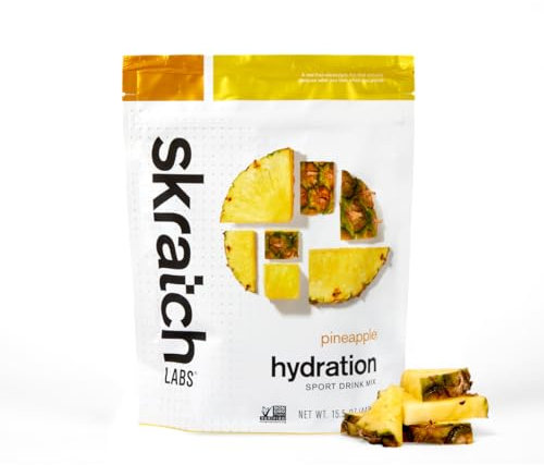 SKRATCH LABS Sport Hydration Drink Mix | Hidratos de Carbono, Electrólitos en polvo | 440g | Piña | Resistencia, entrenamiento, competición | Sin gluten, vegano