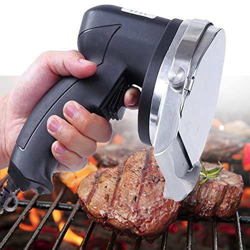 WZFANJIJ Electric Kebab Slicer/Knifek,80w Electric Knife Meat Slicer Portable Hand-held for Shawarma Doner Gyros Knife,B