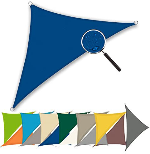Yoosing Vela Ombreggiante 2x2x3m, Parasole Rettangolare, Poliestere Antistrappo con Kit di Fissaggio Professionale per spazi all'aperto - Blau