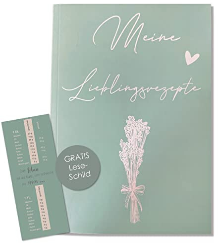Kunterbuntspecht Livre de recettes à écrire soi-même Mes recettes préférées Livre de cuisine au format pratique Couverture souple A5 14,8 x 21 cm
