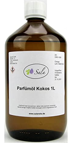 Sala Kokos Duftöl Parfümöl Aromaöl 1000 ml 1 L Glasflasche