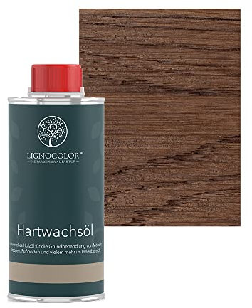 Lignocolor Hartwachsöl Holzöl für den Innenbereich (250 ml, Dunkelbraun)