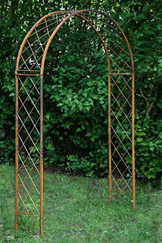 KUHEIGA Rosenbogen Metall B: 125cm / H:217cm,T:34cm Rankbogen Rost, Torbogen