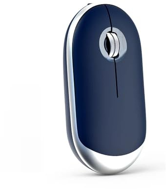 2.4G Mouse senza fili ricaricabile ergonomico silenzioso Bluetooth Mouse Topi di computer Protable per Mac Tablet Macbook Air Laptop PC Gaming Office (2.4G ricaricabile blu)