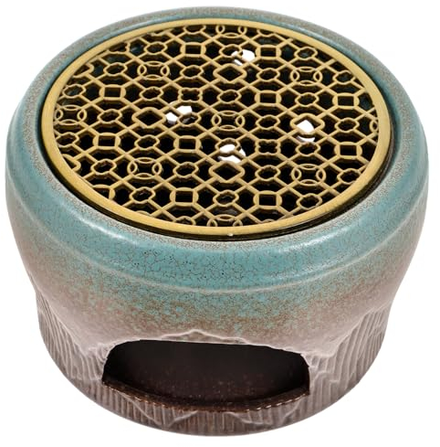 OKUMEYR Hollow Teapot Warmer Ceramic Teapot Heater Tea Warmers Tea Light Candle Holder