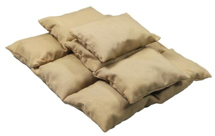 harayaa 10x 1/6 Sandsack Modell Action-Szene Zubehör, Leichte, Robuste Mini Handarbeit für 12 Zoll Männlichen Figuren Szenen Requisiten