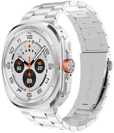 SPGUARD Armband Kompatibel mit Samsung Galaxy Watch Ultra2/1 47mm | Band Edelstahl Metallarmband Damen Herren, NICHT für Galaxy Watch7 6 5 4 Band 40/44/45mm/Watch6 4 Classic 42mm 46mm 43mm 47mm