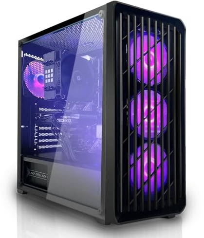 SYSTEMTREFF PC Gamer - Intel Core i7-14700F - RX 9060 XT 8Go | Intel 8 cœurs jusqu'à 5.4 GHz, 16Go DDR5, 1To M.2 NVMe SSD, AMD graphique WiFi, Windows 11, pour le gaming, streaming
