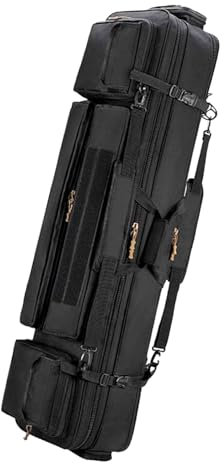 Gewehrtasche Waffentasche Waffenkoffer Für Langwaffen Gewehrkoffer Pistolentasche Taktische Waffentasch Für M249 Militärarmee Airsoftgewehr Tragetasche CS Jagd Schießen Paintball Waffen B,120CM