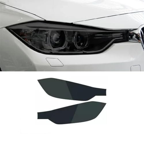 Rufutle Scheinwerfer Tönungsfolie für BMW 3er F31 2013-2019, Autoscheinwerferfolie, geräucherter schwarzer Tönungsfolienaufkleber
