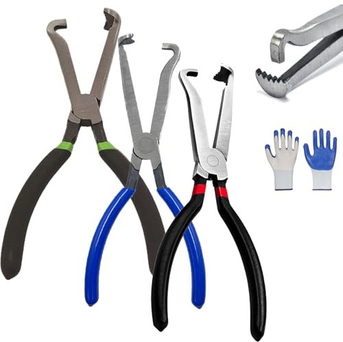 Fixion Tools Pliers, Electrical Disconnect Pliers for Cars, Electrical Connector Pliers, Efficient Multi-Functional Automotive Snap Plier s for Push Tab Style Plugs (Type-d)