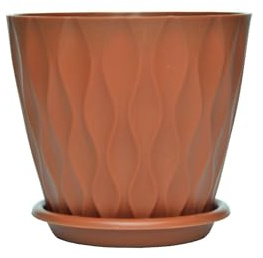Namzi Lot de 2 maniques en résine et plastique - Style nordique simple - Rouge profond - Épais - Grand pot de fleurs vert - 15 x 13,5 cm