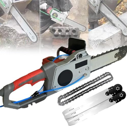 Tagliatrice per muri con motosega elettrica, sega a catena per cemento, tagliatrice per muri con catena diamantata, macchina da taglio per muri da 35 cm/48 cm, per muri in cemento,350