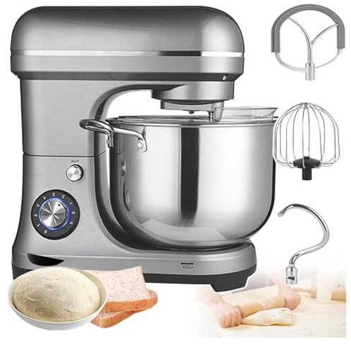 MObyat Impastatrice Professionale da 2000 W, Impastatrice Verticale da 10 Litri Ad Alta capacità con Gancio Impastatore + Frusta, 8 velocità, Selettore Rotativo P-Speed, Adatta per Scuole