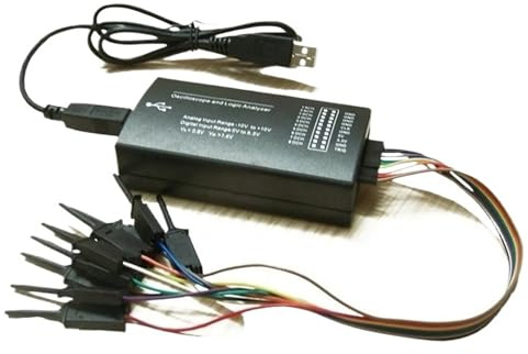 Osciloscopio virtual LHT00SU1, analizador lógico, generador de señales multifuncional con todas las funciones y frecuencia de muestreo máxima de 16 MHz.