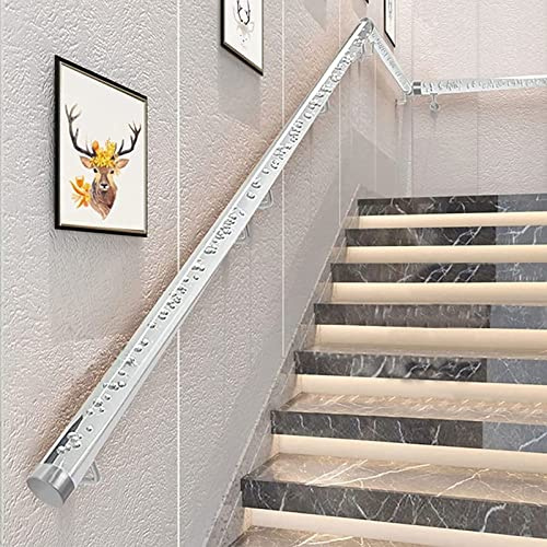 Genérico Barandilla de Escalera de Cristal acrílico para Montaje en Pared - Kit Completo, pasamanos Moderno para escaleras, barandilla para escaleras de jardín y Pasillo para Exteriores (27