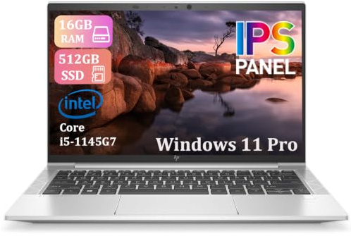 HP EliteBook 830 G8 Ordinateur Portable Professionnel, 13,3 pouces FHD (1920 x 1080), Intel Core i5-1145G7, 16 Go de RAM, SSD 512 Go, clavier US QWERTY Windows 11 Pro (reconditionné)