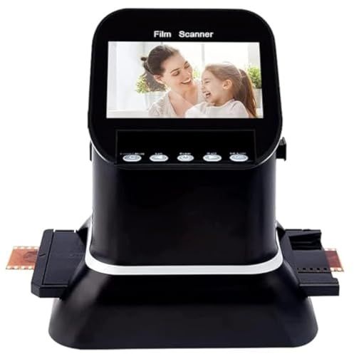 Digital Film Scanner,Film & Photo Scanner, 1080p Lcd Screen,Supports 5 Sizes of 120 Film, Converts 35mm, 135, 126, 127 Negatives and Slides to Digital Jpeg